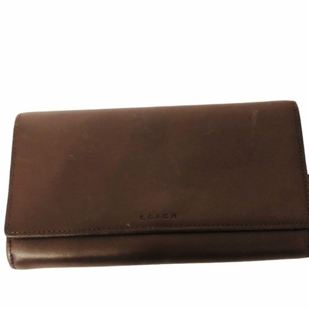 COACH vintage brown leather wallet